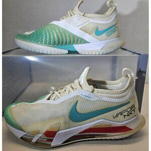 RARE🔥 Nike Women's React Vapor NXT HC White Teal Habanero Red Sneakers Size 7